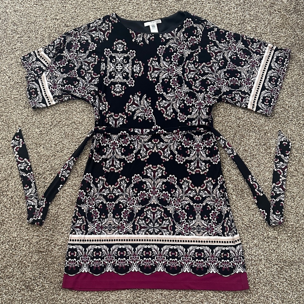 Black and White Patterned Dress